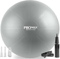 SmarterLife PRO MAX Workout Exercise Ball for Fitness, Yoga, Balance, Stability, or Birth Ball for Pregnancy and Labor, Great as Yoga Ball Chair for Office or Home Gym Equipment