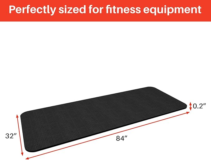 Treadmill Walking Pad Mat for Carpet Floors,32x84 Foldable Treadmill Mat for Hardwood Floors, Non-Slip Exercise Equipment Mat for Under Exercise Bike, Walking Pad & Elliptical, Noise Shock Absorption