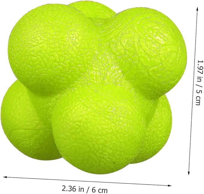 VICASKY 6 Pack Hexagonal Reaction Balls Workout Balls for Reflex Training Sports Agility