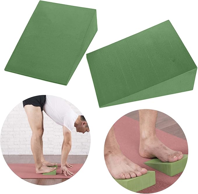 Yoga Foams Wedges Slants Board Calf Stretcher Workout Height Foams for Leg, Calf, Ankle and Foot Stretching Homes Exercise Tool