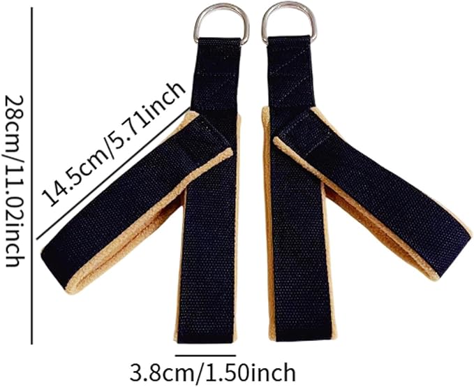 2x Pilates Straps, Fitness Straps Pilates Equipment Waist Back Leg Core Yoga Straps Reformer Straps for Home Exercise