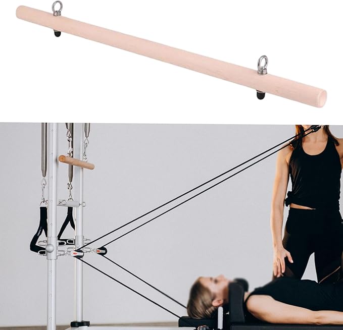 Pilates Roll Down Bar Multifunctional Home Workout Office Indoor with Hooks