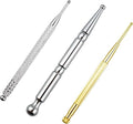 3PCS Massage Tools, Manual Acupuncture Pen, Stainless Steel Acupressure Stick, Facial Reflexology, Dual Head Massage Tool for Full Body Pain Relief