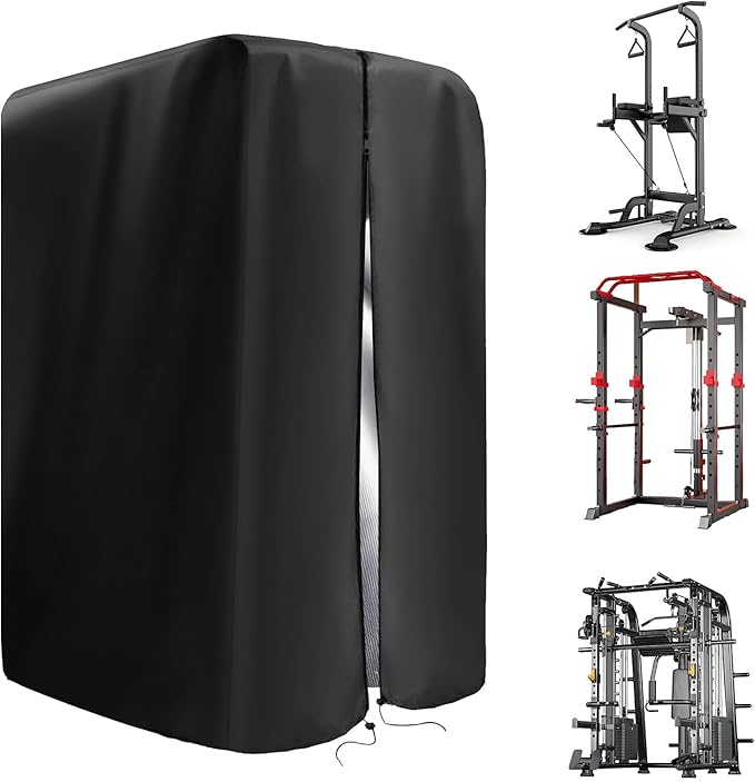 Protective Cover for Home Gym Set, 420D Oxford Gym Rack Cover for Home Exercise Equipment Set, Workout Equipment Protective, UV protection, Waterproof, Dustproof for Indoor or Outdoor