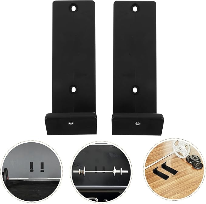 Squat Rack J Hooks Barbell Accessories Heavy Duty Power Rack Hooks 55x160mm Gym Equipment Storage Holder for Strength Training Attachments