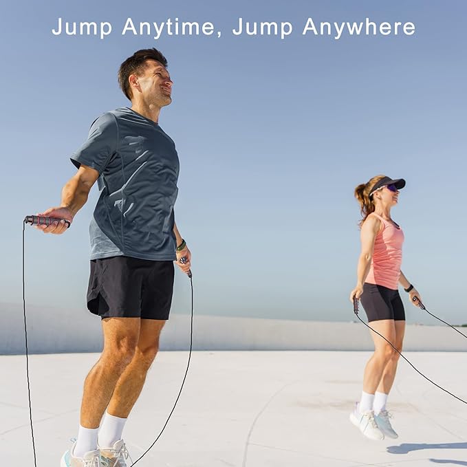Bulk 50 Pack Jump Ropes, Steel Cable with Ball Bearings for Tangle-Free Rapid Speed Jumping, Adjustable Skipping Rope with Comfortable Foam Handles for Gym, Fitness Class, Home Workout