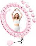 65 Inch Adjustable Fitness Waist Hoop – 32 Detachable Links, Quiet Non-Drop Fitness Tool for Adults Weight Loss, Plus Size Exercise Hoop for Women & Beginners