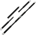 Resistance Band Bar for Fitness - Workout for Exercise, Squat, Biceps, Triceps, Shoulders, Back - Adjustable 3 Parts for Resistance Bands - Durable Portable Steel Pilates Bar