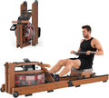 2026update Magnetic Rowing Machines for Home,Rower Machine with 16 Levels,Powerful Silent Magnetic Resistance,350lbs Weight Capacity,LCD Monitor,Silent Rail System,Row Machine for Home Gym Exercise