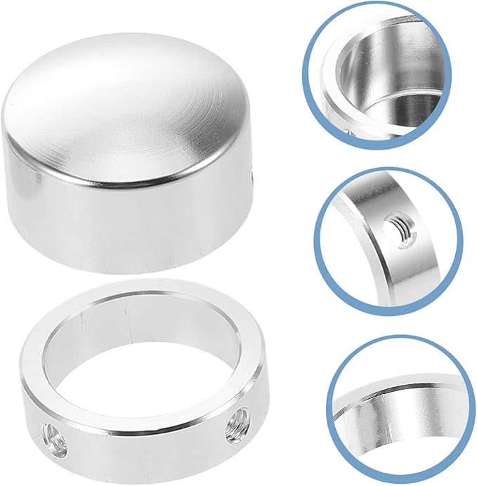 balacoo Lightweight Aluminum Alloy Fitness Handle End Cap Easy to Install Durable End Cover for Strength Training Equipment Compatible with Tubing Set