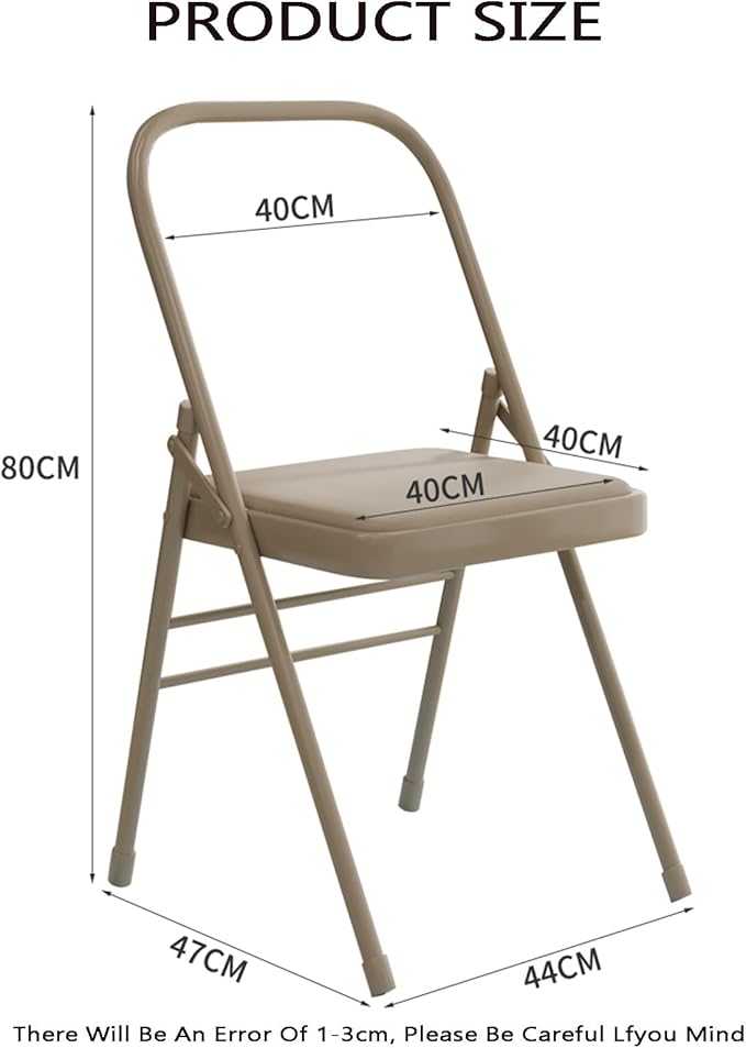 Yoga Chair,PU Seat Surface is Comfortable and Soft Double Beam Pilates Chair,for Home Office Dining Indoor Outdoor(Yellow)