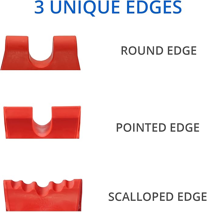 Body Back Davinci Tool (Red) -USA Made- Hard Rubber Neck Tension Relief & Pressure Point Massage Tool - Occipital Release Tool - Cervical Traction Device- Suboccipital Release Device - Neck Stretcher