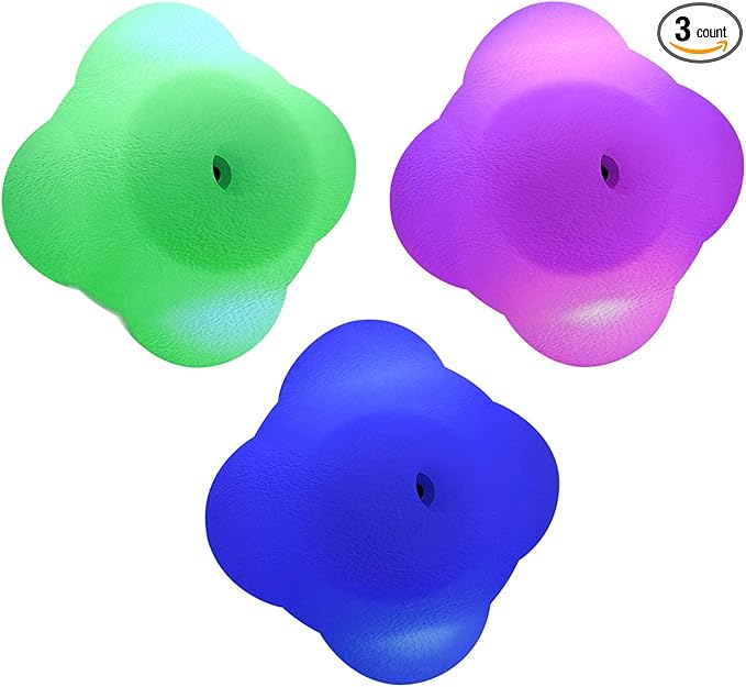Agile Reaction Training Ball Light Set, 6 Colors Online/Offline Mode Speed Agile Reaction Ball Equipment Quick Response Training Ball Reflex Ball Tools for Enhancing Speed and Agility (3)