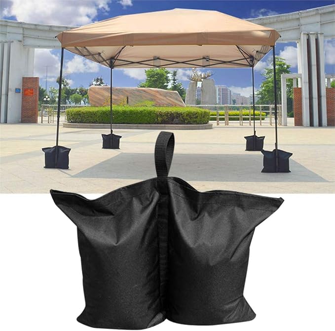 4pcs Oxford Cloth Black Tent Solid Sandbag Large Capacity Good Tight Outdoor Parasol Umbrella Sand Bag