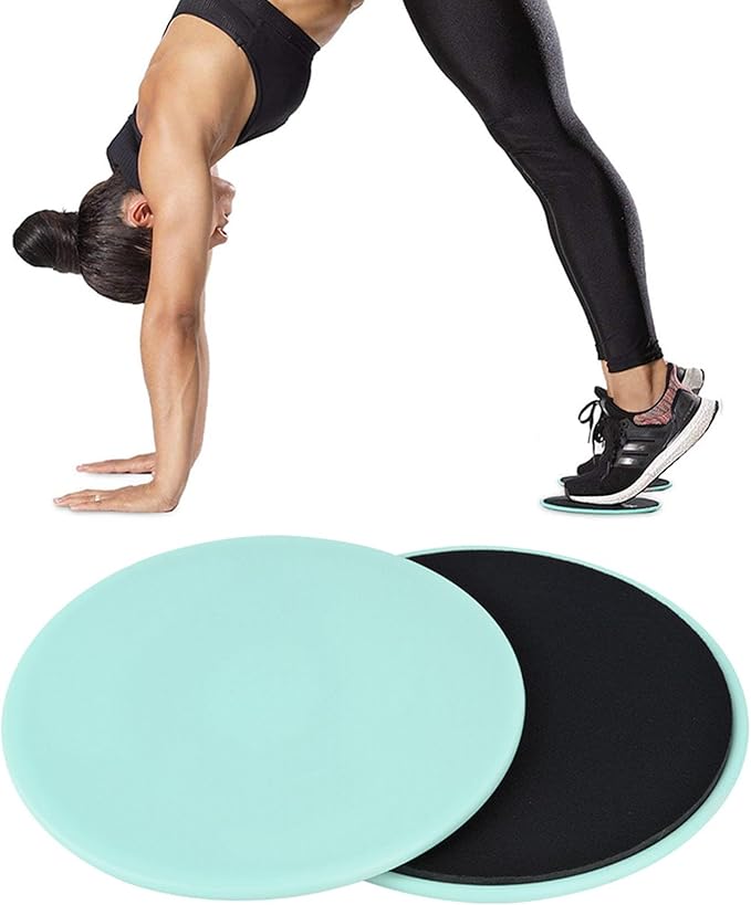 Exercise Discs Lightweight Core Slider for Full Body Workout, Set of 2 for Yoga Dance Physical Therapy, ABS Material