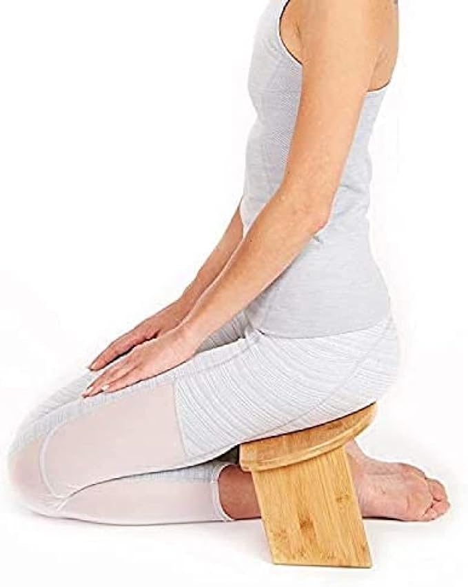 KRASS Wooden Meditation Stool, Folding Bench Ergonomic Bamboo Yoga Stool, Thinking Deep Prayer Bamboo Stool,Top Quality,Collector88