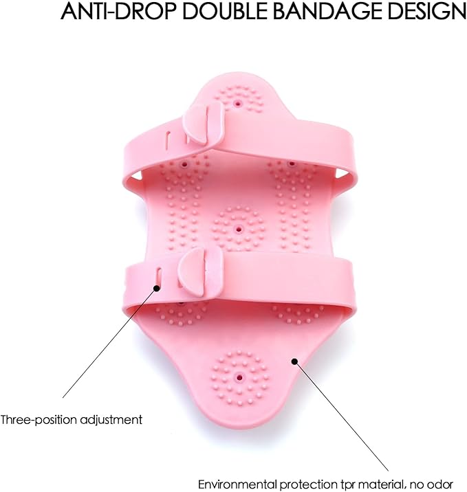 Massage Ball Roller, Hand Held Massager, Trigger Point Ball, Back & Foot Massager - Pink