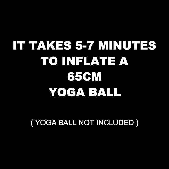 Exercise Ball Pump, Hand Air Pump for Stability Workout Yoga Ball, with 2 Plugs for Valve & 1 Plug Remover for Easy Deflation
