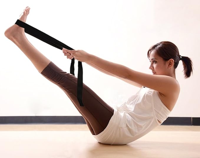 Gelante Fitness Exercise Yoga Strap - Durable Cotton 10 Feet Long