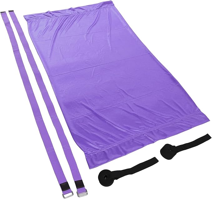 Premium Aerial Hammock Yoga Swing Kit Yoga Hammock Handstand Split Leg Stretchable Training Portable Elastic Aerial Hammock for Home Sky Blue(Purple)