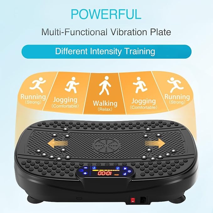 Vibration Plate Exercise Machine Whole Body Workout Vibration Fitness Platform for Home Fitness with Remote Control