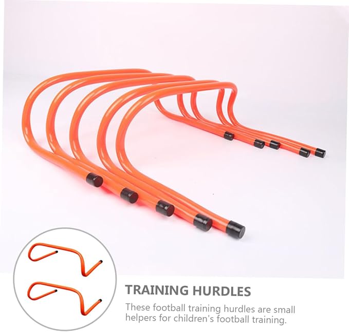 Homoyoyo 2pcs Plastic Training Hurdles 15cm Wear-Resistant Speed and Agility Hurdles for Youth Soccer Football Fitness Drills