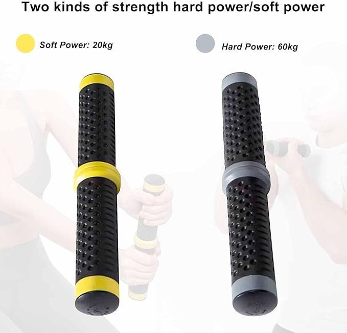 Twist Grip for Resistance Bar: Resistance Bar for Physical Therapy - Twist Grip Strength Trainer Hand Exerciser Bars Arm Wrist & Elbow Strengthener