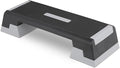Aerobics Stepper Platform for Exercise Adjustable Compact Workout Step for Cardio, Core and Strength Training
