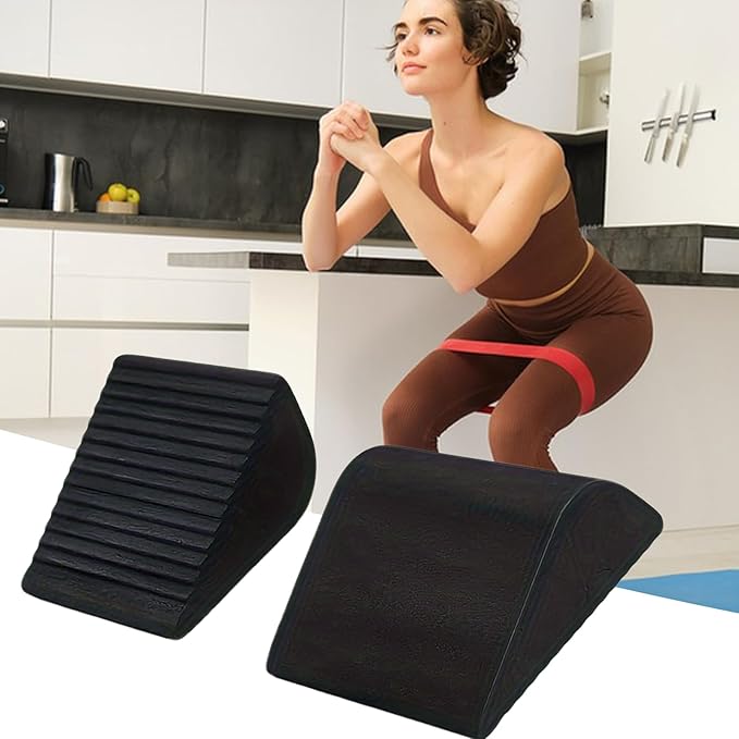 Squat Wedge Block,Non-Slip Lightweight Calf Stretcher Incline Board - Exercise Squat Block - for Workout Fitness Pushup Weightlifting Gym Yoga Balance Training Women Men Teens