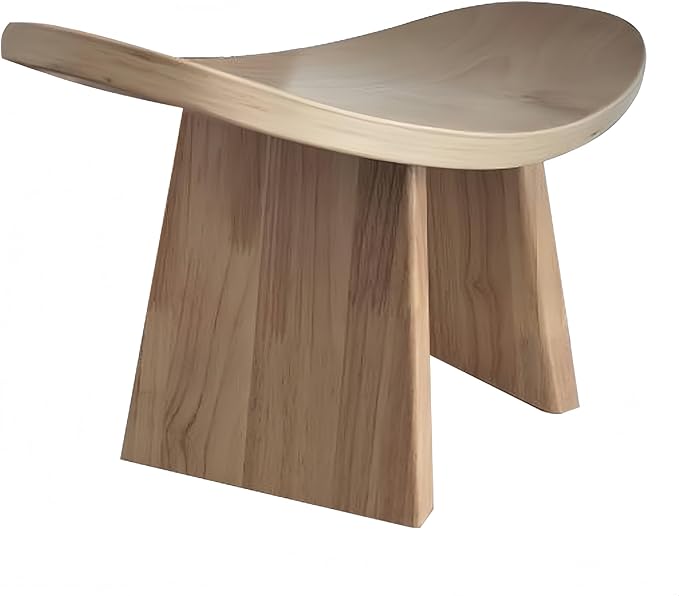 Solid Wood Ergonomic Kneeling Stool. Suitable for Temple Ceremonies, Tea Ceremonies, Meditation, Yoga, as Well as Home Fitness Assistance Chair (L# is Suitable for Height Above 180CM(70.8 in)