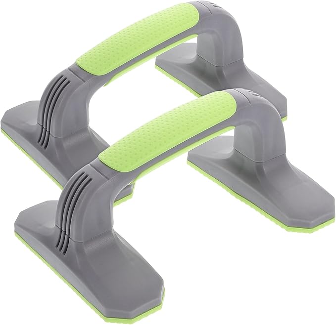 Angoily Pushup Bars and Handles Set, Anti-slip Soft Plastic Push up Stands with Non-slip Base, Home Workout Strength Training Equipment for Floor Exercise and Pilates Fitness
