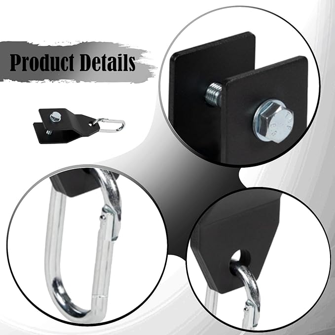 Qianly Power Rack Attachments Power Rack Shackle Band,Resistance Band Accessories for Strength Training