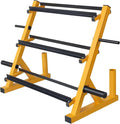 Heavy-Duty Dumbbell Rack, 3 Tier Adjustable Commercial Steel Weight Storage Stand with Rubber Feet for Home Gym, Anti-Deformation, Space-Saving Dumbbell Storage Organizer
