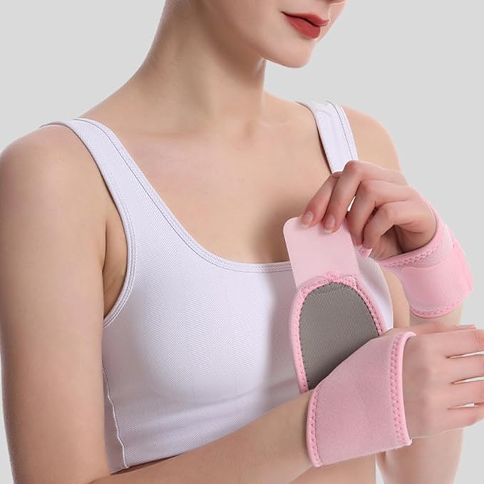 2pieces Wrist Brace Thumb Wrist Brace Adjustable Wrist Wrap for Fitness Badminton Basketball