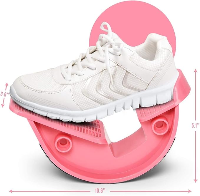 Yes4All 2-in-1 Professional Wooden Balance Board + Foot Rocker Pink