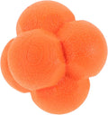 Hexagonal Reaction Ball for Hand-Eye Coordination Training Agility and Reflex Booster Orange Sports Reaction Ball for Goalkeeper Baseball Volleyball and Team Practice