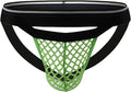 JEsilunmaMY Men's Fishnet Jockstrap U Convex Breathable Low Waist Mesh Thong Underwear Athletic Supporters Briefs Underpants