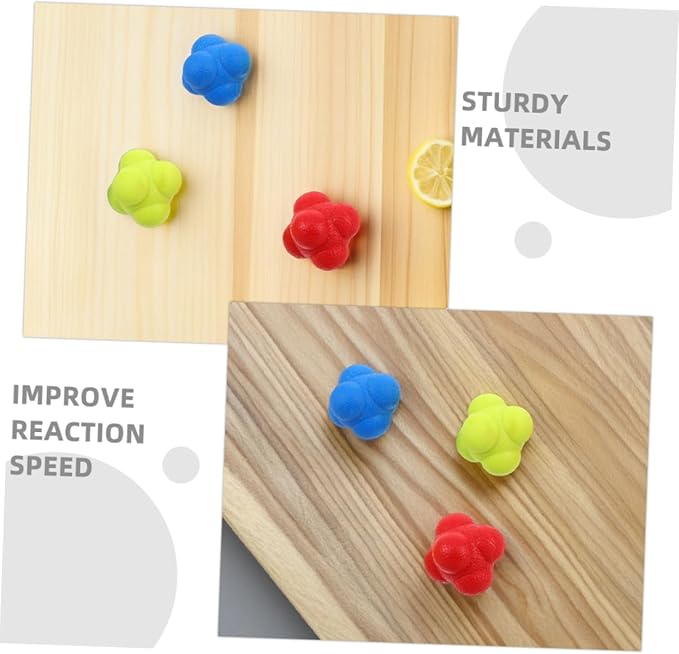 TOYANDONA 6pcs Agility Training Ball Reaction Balls Reflex Sports Coordination Hand Eye Coordination Training for Ages