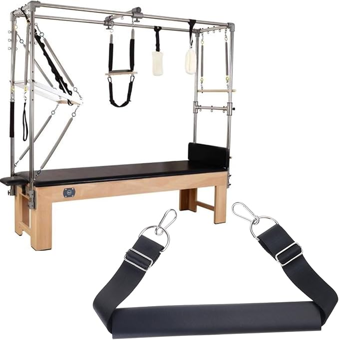 Professional Foot Strap for Cadillacs Bed Pilates Training with High Strengths Mixed for Enduring Use Stainless Steel Cotton Polyester Blend Cadillacs Bed