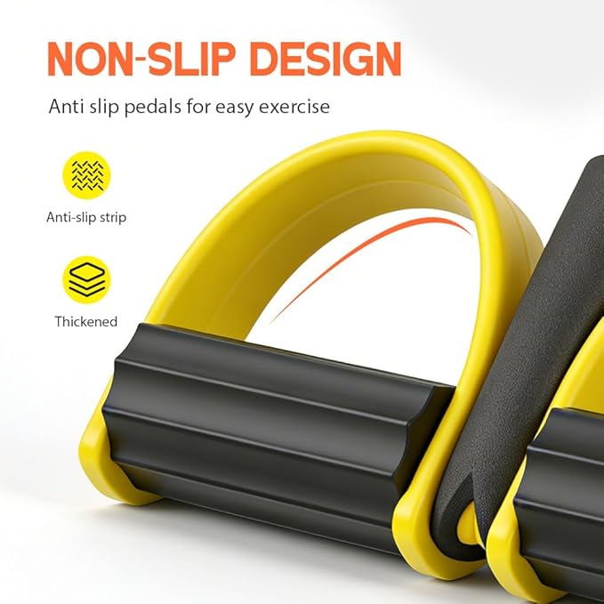 21 Fitness Resistance Bands with 4 Tube Pedal Ankle Puller, 2026 New Multifunction Elastic Yoga Resistance Band for Home Gym Use