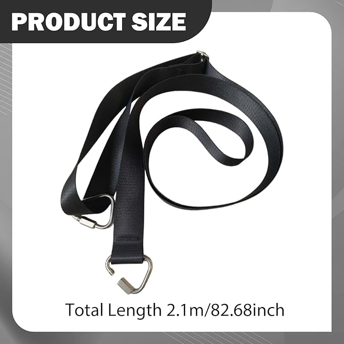 Pilates Equipment Strap Pilates Reformer Belt Adjustable with Rings Core Bed Accessories Exercise Strap for Workout Adults