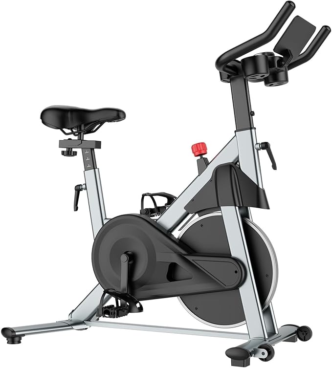 SupeRun Magnetic Exercise Bike for Home, Stationary Bikes Indoor Cycling with 32-Level Resistance, Adjustable for Users 5'1" to 5'11" & 300lbs Capacity