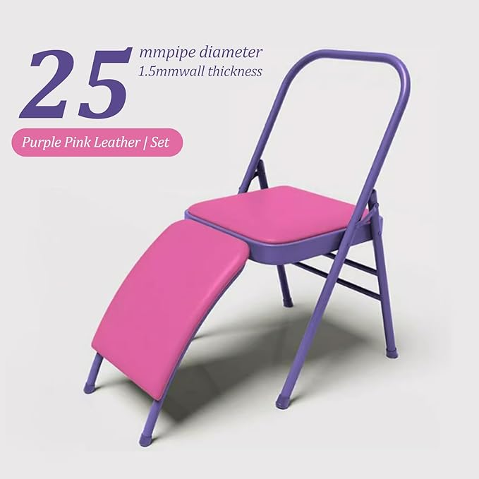 Yoga Chair for Adults with Lumbar Support - Strong Load-Bearing Capacity, Easy Storage, Ideal for Balance, Meditation, and as a Stool, Supports Up to 300kg