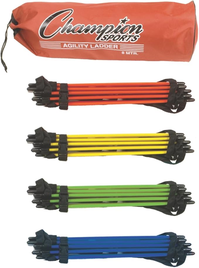 Champion Sports AGLCLR4 4M Sectioned Agility Ladder Set