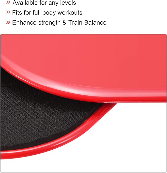 uxcell Exercise Core Sliders, Glider Discs Dual Sided Usage on Carpet or Floor for Full Body Workout