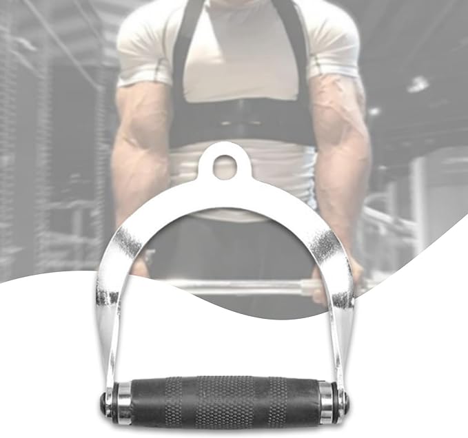 Handle Cable Attachment Pulley System Equipment Gym Cable Attachment LAT Pull Down Handle for Adults Strength Training