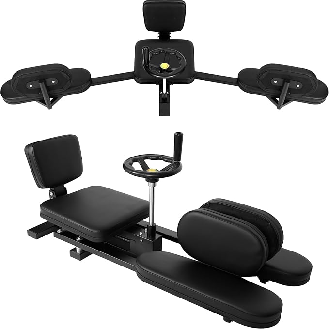Hip Leg Strecher, 400LBS Steel Split Machine for Flexibility Kids Adults with Wheel, 240 ° Leg Strecher Machine for Flexibility Stretching Equipment Fitness Equipment Beauty Ballet Yoga