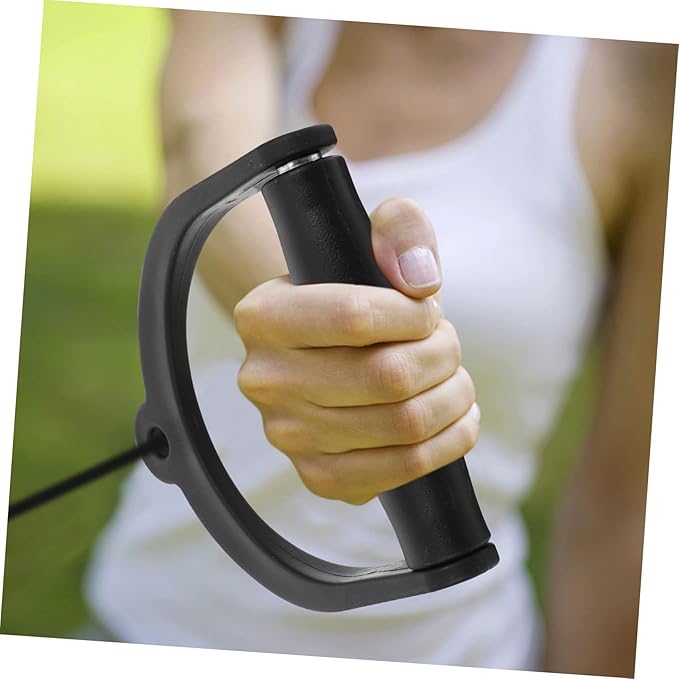 ibasenice 1Pc Sturdy Fitness Arc Handle for Strength Training Plastic Pull Rope Grip for Gym Cable Machines Comfortable Anti-Slip Bodybuilding Attachment for Home and Commercial Exercise Equipment