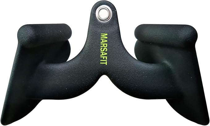 Home Gym Fitness Rowing T-bar V-bar Pulley Cable Machine Attachment, Bicep Curl Tricep LAT pulldown Bar Back Strength Training Handle Grips LAT Pull Down Bar for Seat Row Workout