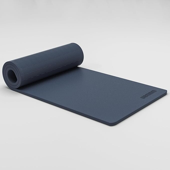 10 mm Yoga Mat 72"x26" TPE Non-Slip Exercise Mat 0.4" Thick, Easy-to-Carry Fitness Mat for Yoga, Pilates & Workout, Professional Mat, Made with Recyclable Material, Durable, Easy to Clean